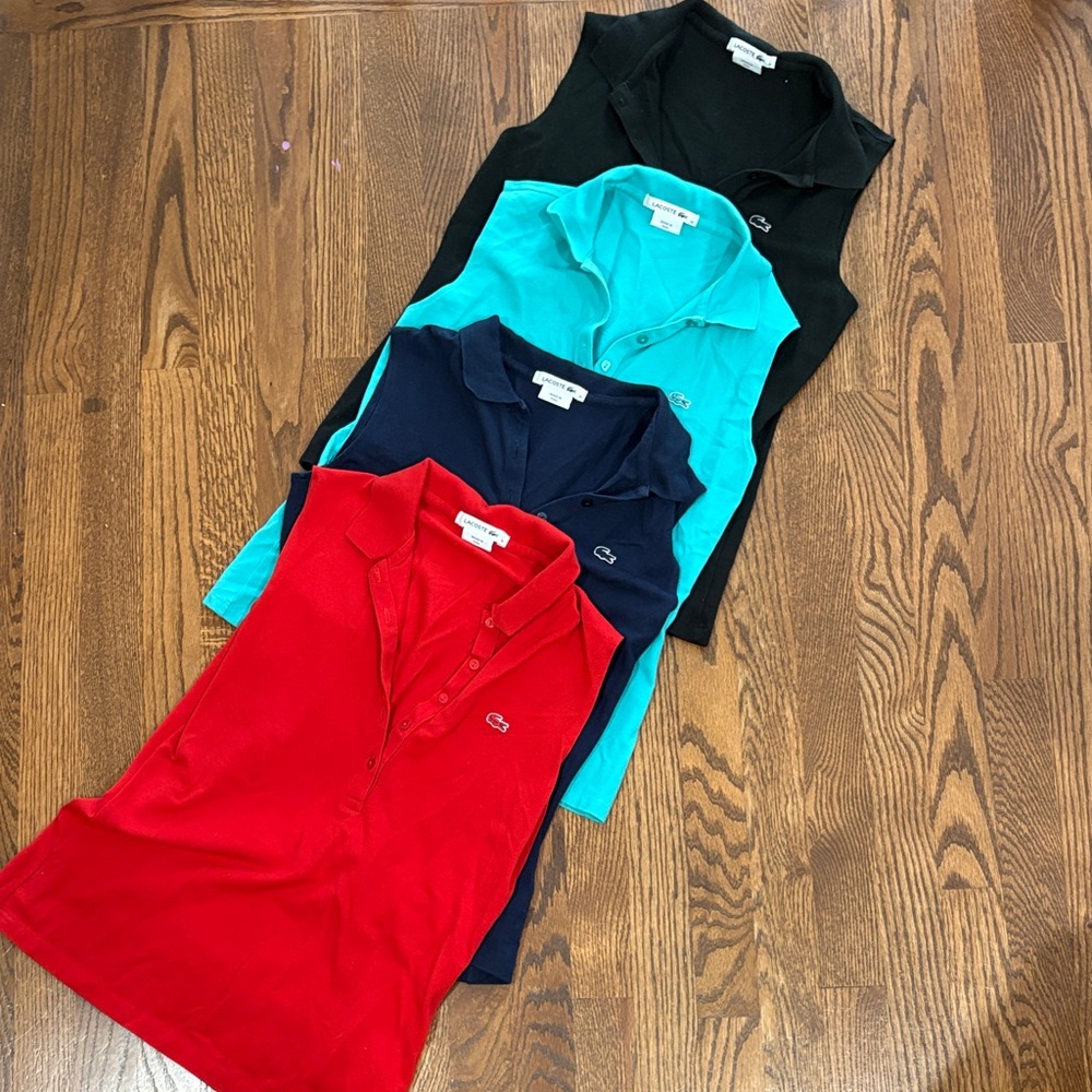 Lacoste Polo Shirt Set - Red, Navy, Teal, Black